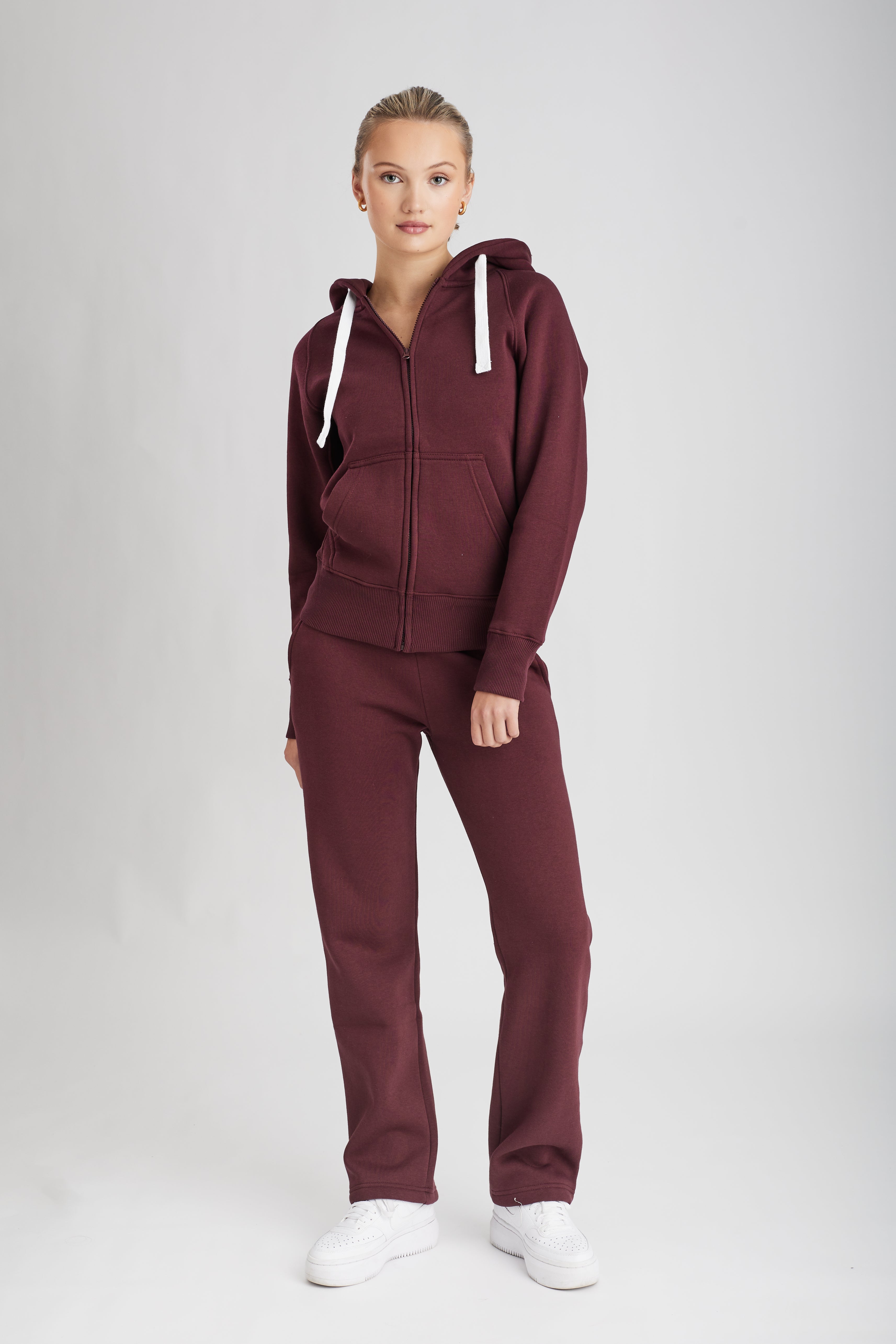 Hoodzip Unisex Original Bordeaux burgundy